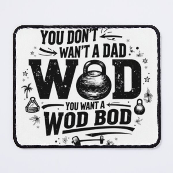 Item preview, Dad bod - nope! Harden the WOD...  designed and sold by ClauseAndEffectClub.