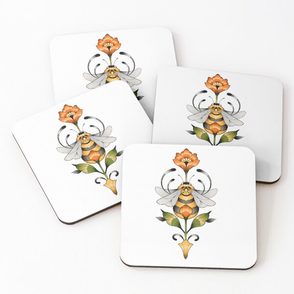 Item preview, Neotraditional bee designed and sold by Missty design.