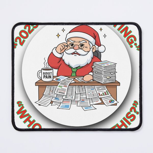 Item preview, Funny Budget Meeting Santa – Corporate Christmas Gift for Coworkers designed and sold by MskynextDigitalstudio.