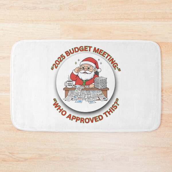 Item preview, Funny Budget Meeting Santa – Corporate Christmas Gift for Coworkers designed and sold by MskynextDigitalstudio.
