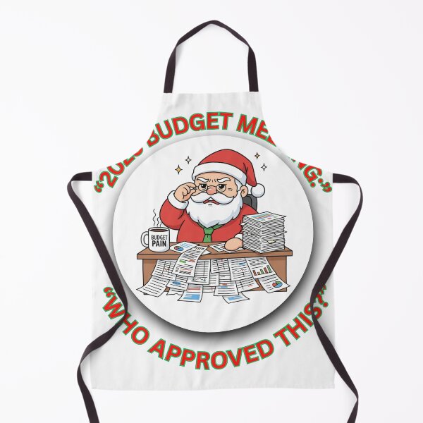 Item preview, Funny Budget Meeting Santa – Corporate Christmas Gift for Coworkers designed and sold by MskynextDigitalstudio.
