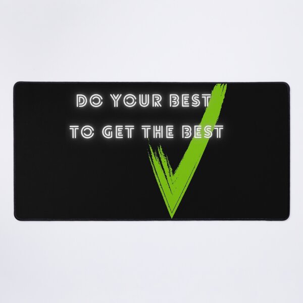 Item preview, Do Your Best To Get The Best - Neon Checkmark Motivation designed and sold by DraftNDreamShop.