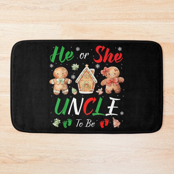 Item preview, He or She Uncle To Be Gender Reveal Gingerbread Christmas Theme designed and sold by River Silva.