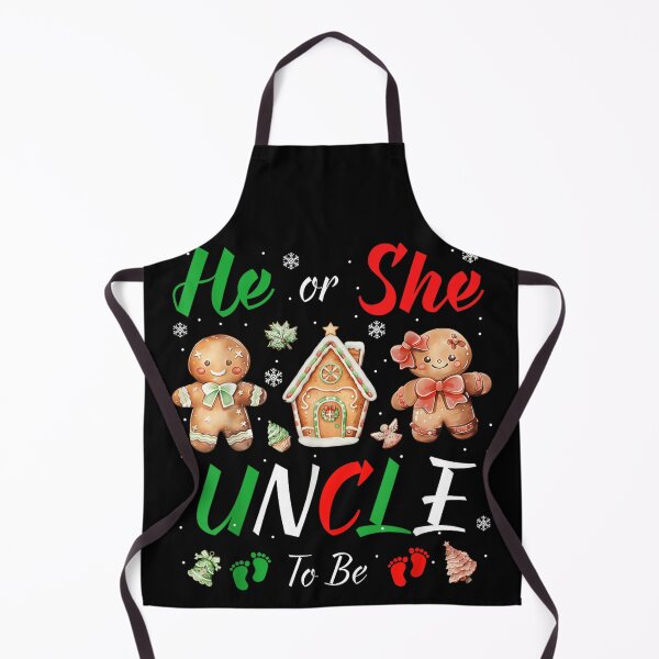 Item preview, He or She Uncle To Be Gender Reveal Gingerbread Christmas Theme designed and sold by River Silva.