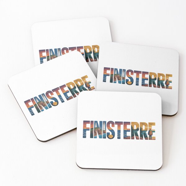 Item preview, Finisterre España - Illustrated Letter Art with Coastal and Pilgrim Scenes designed and sold by CircinusStore.