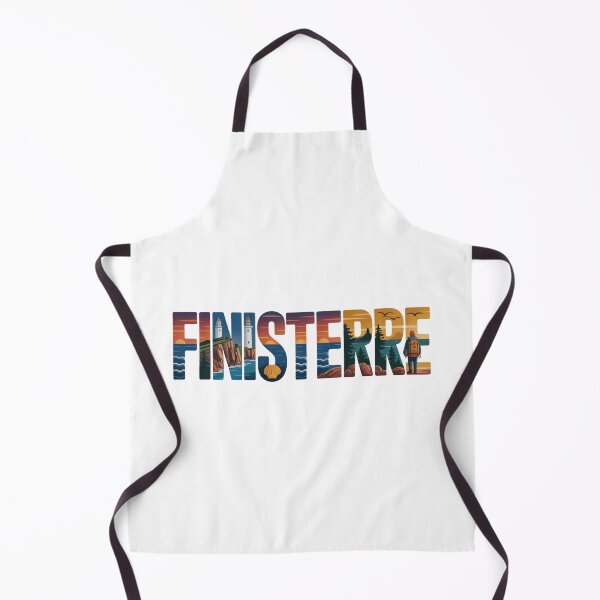 Item preview, Finisterre España - Illustrated Letter Art with Coastal and Pilgrim Scenes designed and sold by CircinusStore.