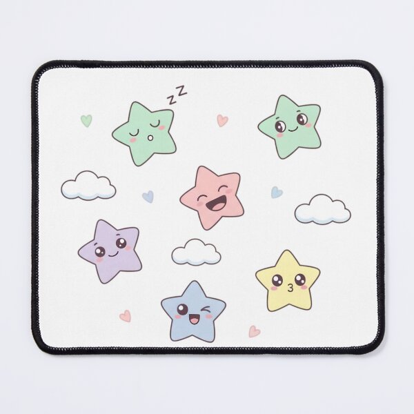 Item preview, The Pastel Cloud Dwellers: Sleepy & Happy Stars designed and sold by KiddoCavePrints.
