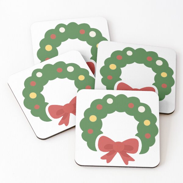 Item preview, Kawaii Christmas Wreath – Cute Minimal Holiday Icon for Stickers, Cards & Festive Decorations designed and sold by CosmoPixelArts.