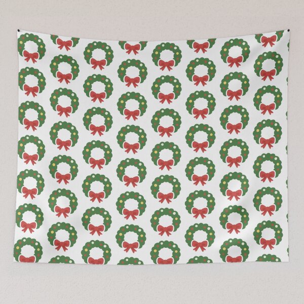 Item preview, Kawaii Christmas Wreath – Cute Minimal Holiday Icon for Stickers, Cards & Festive Decorations designed and sold by CosmoPixelArts.