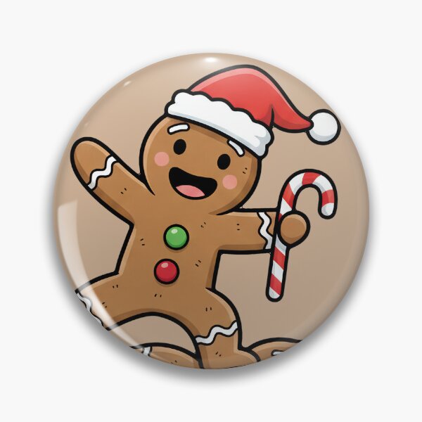 Item preview, Stack of Happy Gingerbread Men | Vertical Christmas Cartoon Tower designed and sold by Wild-way Art.