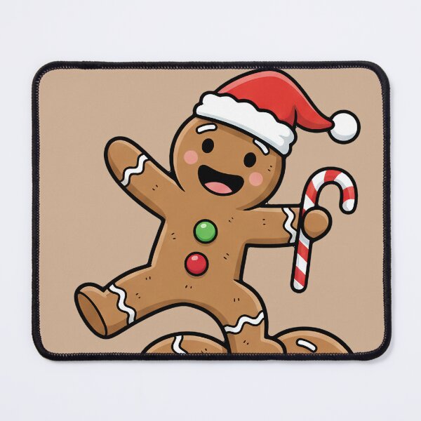 Item preview, Stack of Happy Gingerbread Men | Vertical Christmas Cartoon Tower designed and sold by Wild-way Art.