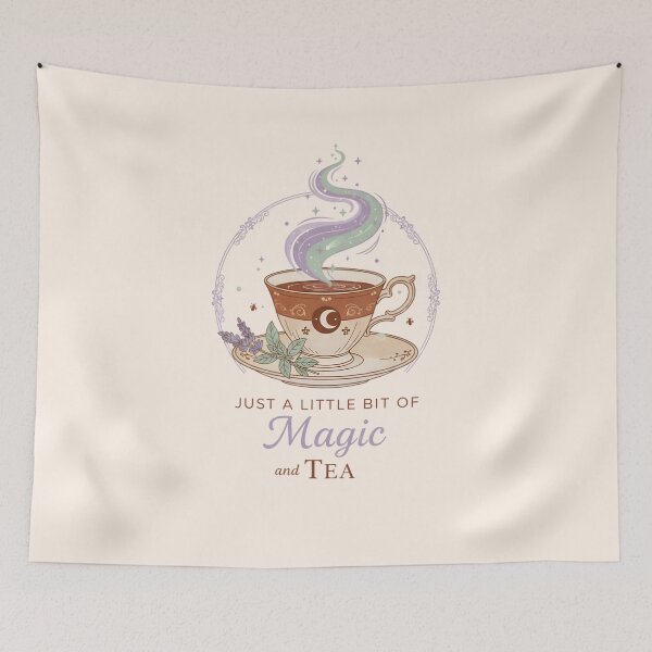 Item preview, Where Tea Meets Tranquil Enchantment designed and sold by KiddoCavePrints.