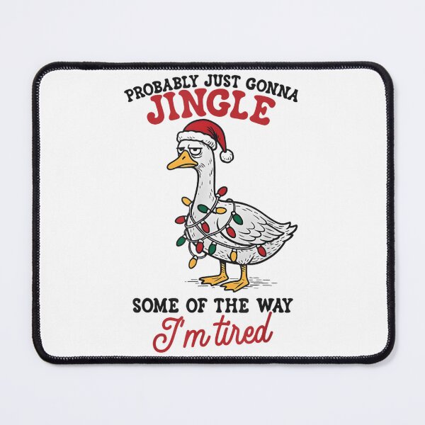 Item preview, Probably Just Gonna Jingle Tired Goose Christmas Lights Funny Bird designed and sold by EvelysEmelia.