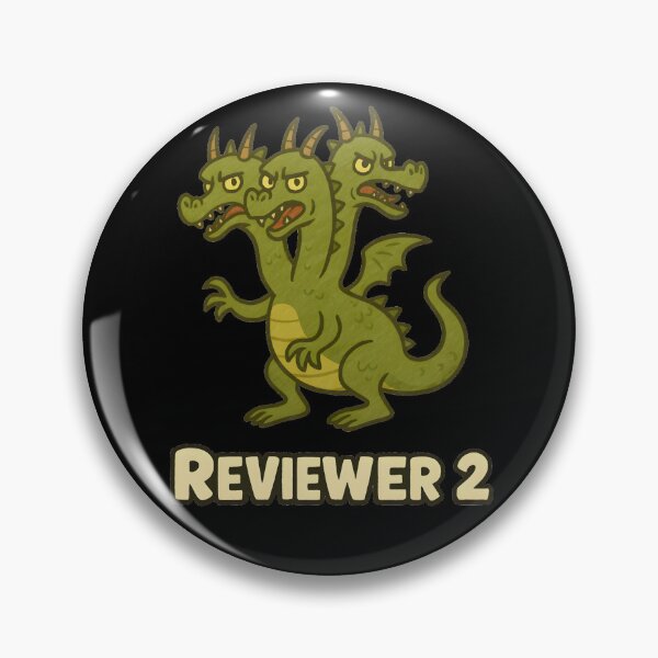 Item preview, Reviewer 2 Three-Headed Dragon – Academic Peer Review Meme | Funny PhD Research Humor designed and sold by Nerd Romance Café.