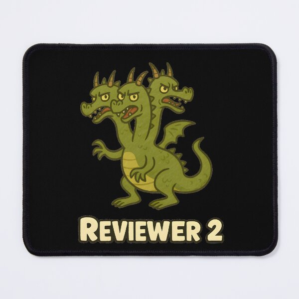 Item preview, Reviewer 2 Three-Headed Dragon – Academic Peer Review Meme | Funny PhD Research Humor designed and sold by Nerd Romance Café.