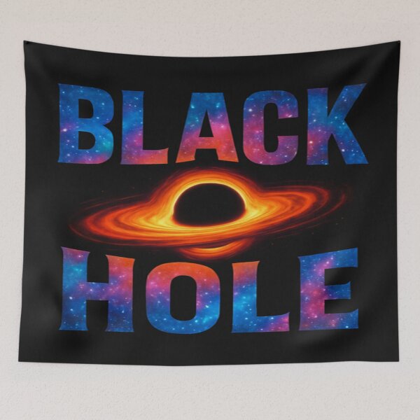 Item preview, Galaxy Black Hole Space Art – Cosmic Typography Design for Sci-Fi Lovers & Astronomy Fans designed and sold by Bright Nest Studio.