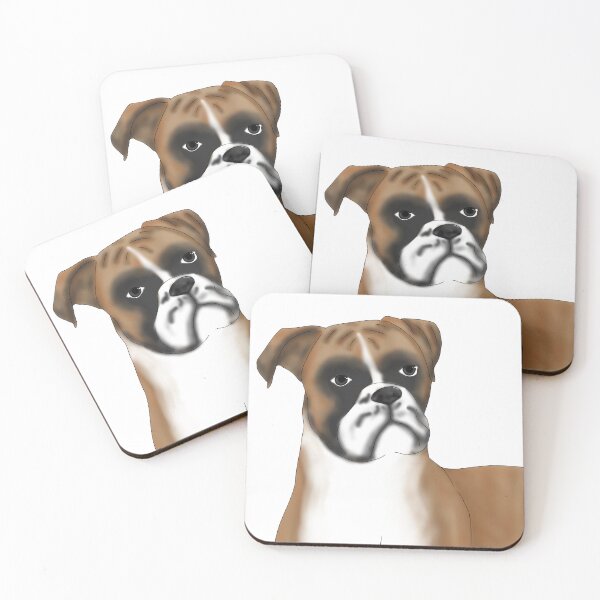 Item preview, American Boxer Dog – Cute  Semirealistic Dog Design designed and sold by Crack-in-Colors.