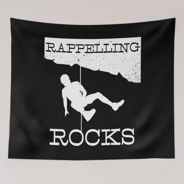 Item preview, Rappelling Rocks Funny Rappelling  Claiming Print designed and sold by LynneMarisa.