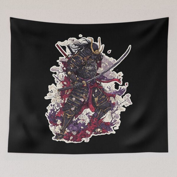 Item preview, Dark Samurai Spirit In Bloom designed and sold by JosephMcgrath.