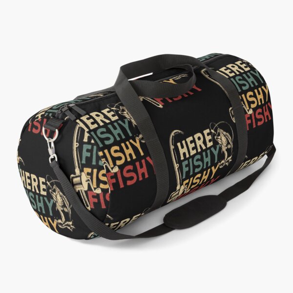 Item preview, Here Fishy Fishy Fishy Funny Retro Fishing Rod Fisherman Gift For Papa Birthday designed and sold by BeulahJoseph.