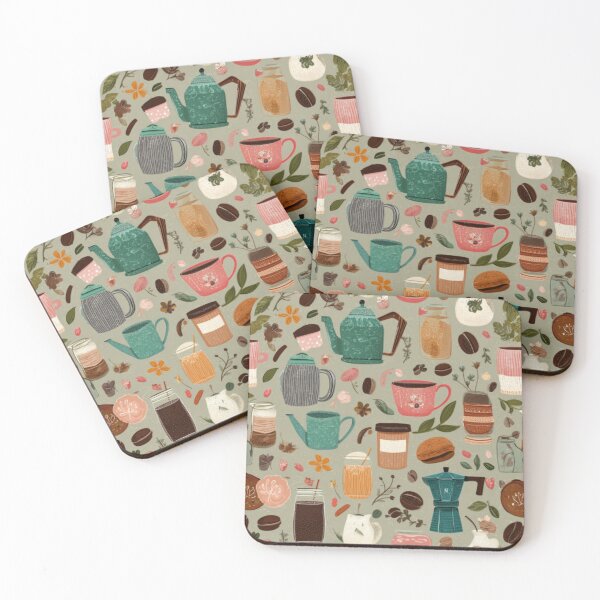 Item preview, Coffee lovers pattern  designed and sold by SmileshareShop.