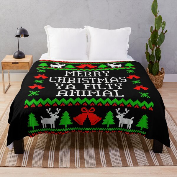 Item preview, Merry Christmas Ya Filthy Animal Ugly Sweater Movie Quote designed and sold by Nannythenimfa.