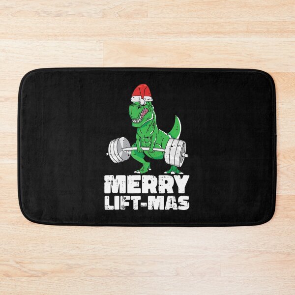 Item preview, Merry Liftmas Christmas Funny X-Mas Pun T-Rex Gym Workout designed and sold by JanetCarolyn.