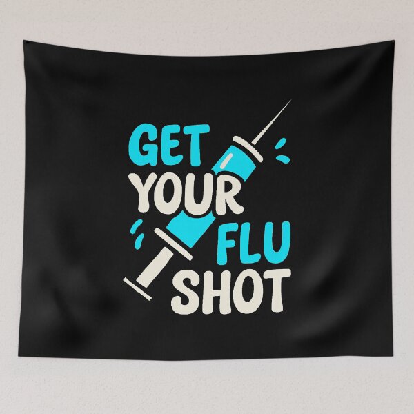 Item preview, Funny Flu Shot Cute Vaccine Retro Healthcare Awareness designed and sold by BeulahJoseph.