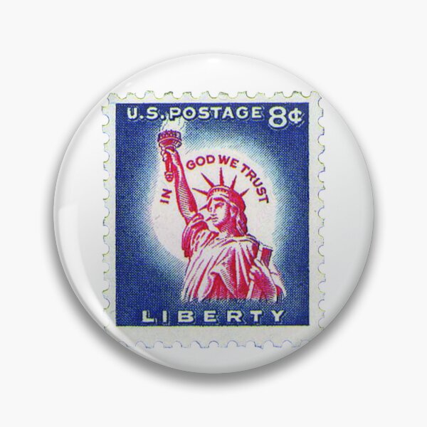 Item preview, Vintage USA Lady Liberty Statue Postage Stamp designed and sold by red-amber65.