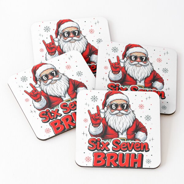 Item preview, Six Seven Bruh Rock and Roll Santa Claus Hand Sign Sunglasses designed and sold by Nannythenimfa.