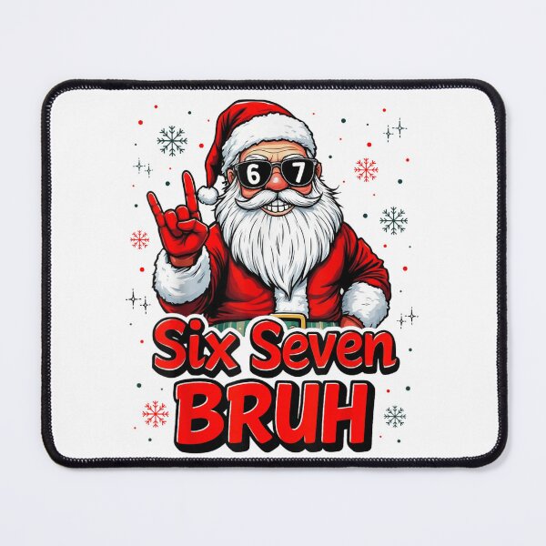 Item preview, Six Seven Bruh Rock and Roll Santa Claus Hand Sign Sunglasses designed and sold by Nannythenimfa.