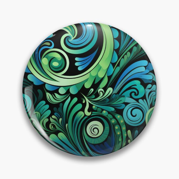 Item preview, New Zealand Māori Paua Pattern Koru Design 636 designed and sold by GrinGalore.