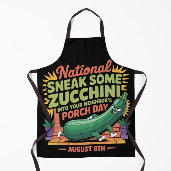 Item preview, National sneak some zucchini into your neighbor's porch day designed and sold by DreamOnShirts.