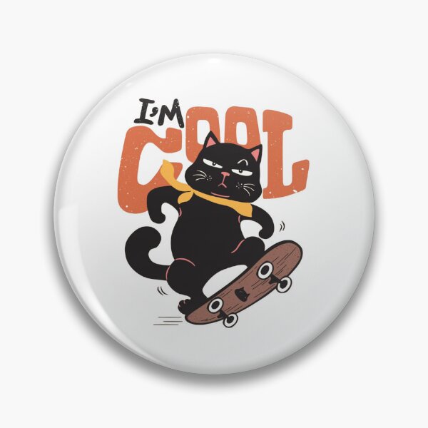 Item preview, Ilustración de la actitud del gato patinador designed and sold by Lineesh Kumar.
