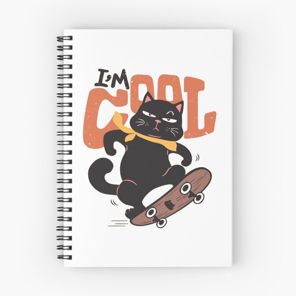 Item preview, Skater Cat Attitude Illustration designed and sold by Lineesh Kumar.