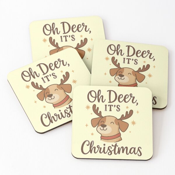 Item preview, Oh Deer It's Christmas - Funny Dog Lover Christmas Gift designed and sold by PunchDrop.