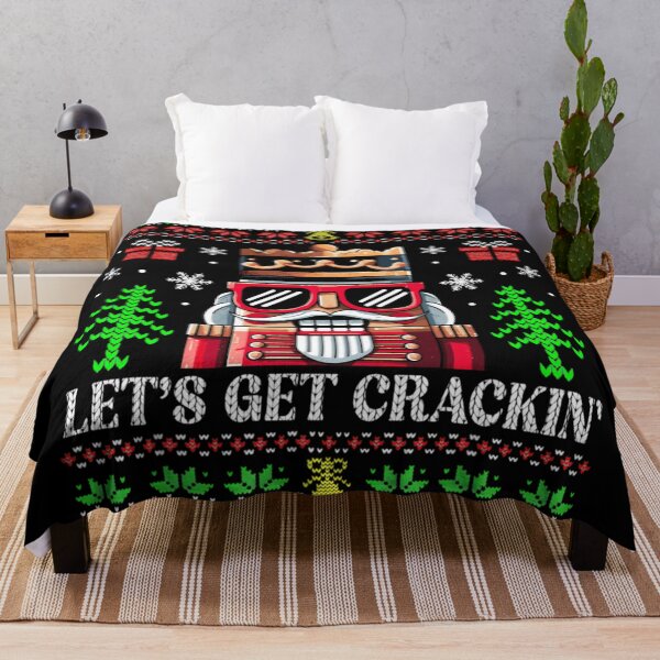 Item preview, Let's Get Crackin' Cool Nutcracker Soldier Ugly Christmas Sweater designed and sold by HuserPiri.