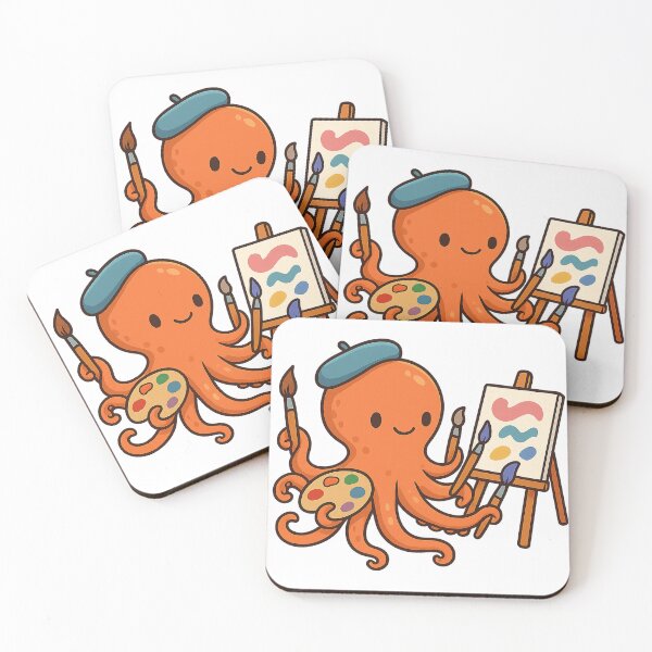 Item preview, octopus artist designed and sold by PawsGiggles.
