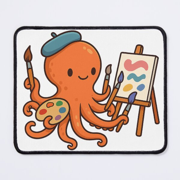 Item preview, octopus artist designed and sold by PawsGiggles.