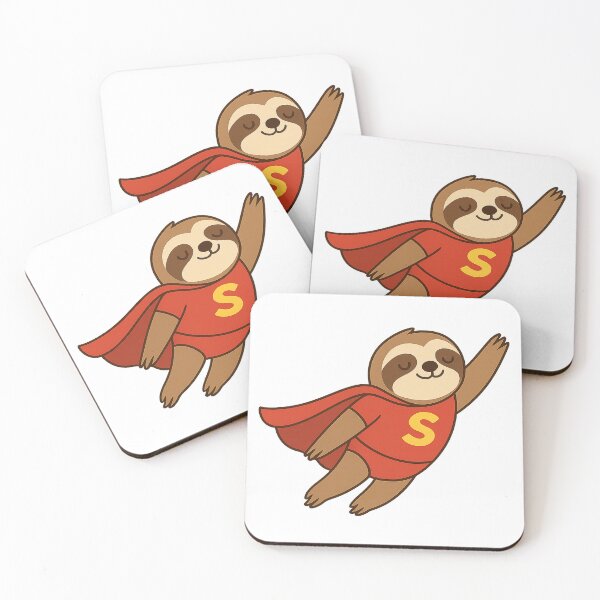 Item preview, sloth superhero designed and sold by PawsGiggles.
