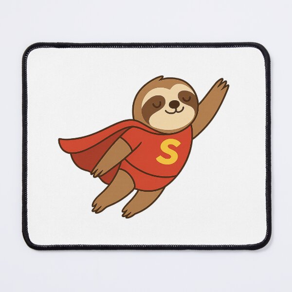 Item preview, sloth superhero designed and sold by PawsGiggles.