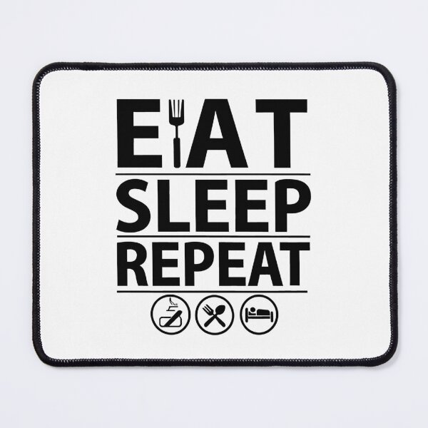 Item preview, Eat Sleep Repeat – Minimal Bold Typography Illustration designed and sold by UNDESIGNS1614.