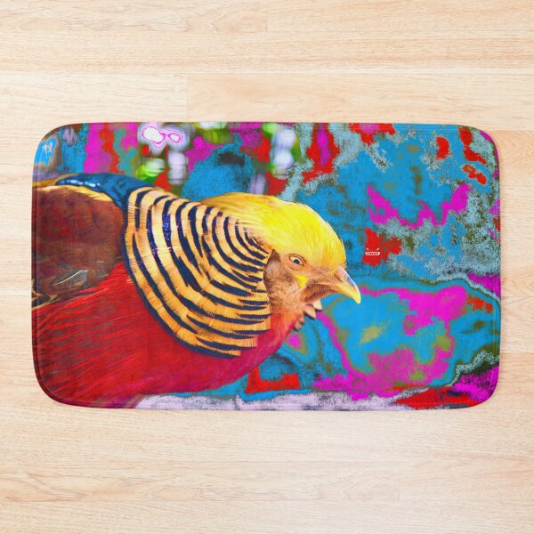 Item preview, Mystical Pheasant – Head Study in Vibrant Colors / Swiss Artwork Photography designed and sold by Raphael Wolf.