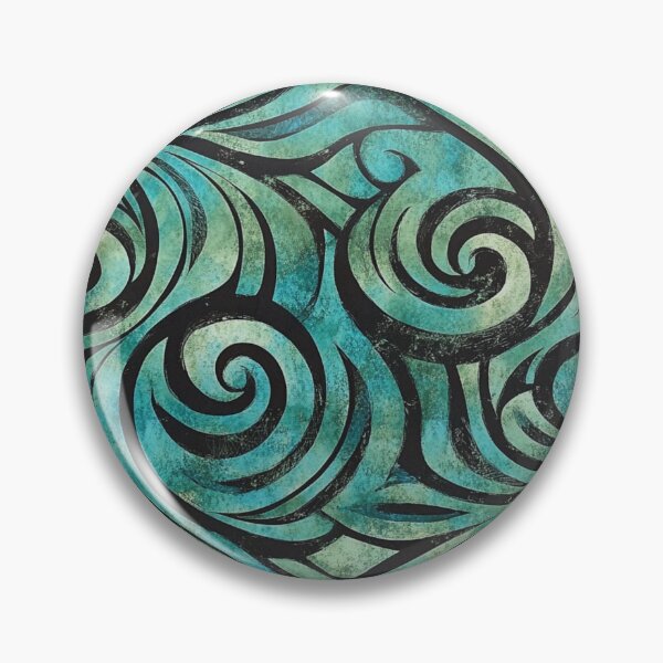 Item preview, New Zealand Māori Paua Pattern Koru Design 639 designed and sold by GrinGalore.