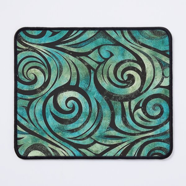 Item preview, New Zealand Māori Paua Pattern Koru Design 639 designed and sold by GrinGalore.