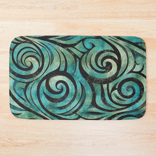 Item preview, New Zealand Māori Paua Pattern Koru Design 639 designed and sold by GrinGalore.