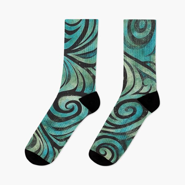 Item preview, New Zealand Māori Paua Pattern Koru Design 639 designed and sold by GrinGalore.