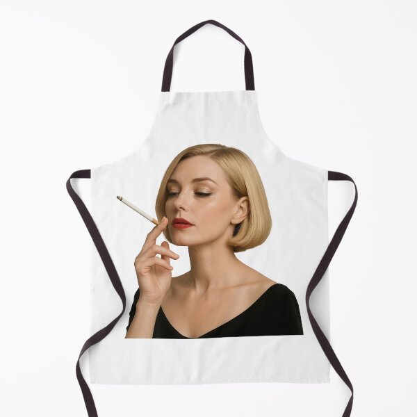 Item preview, Elegant Blonde Woman with Cigarette in Retro Style. designed and sold by Spark2Seduction.