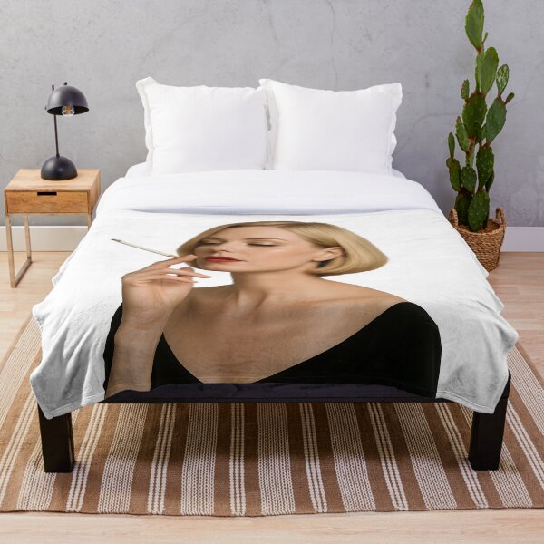Item preview, Elegante mujer rubia con cigarrillo en estilo retro. designed and sold by Spark2Seduction.