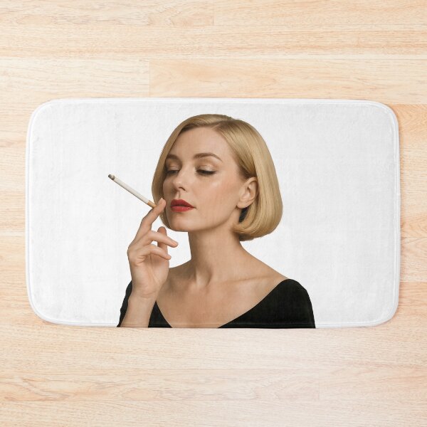 Item preview, Elegant Blonde Woman with Cigarette in Retro Style. designed and sold by Spark2Seduction.